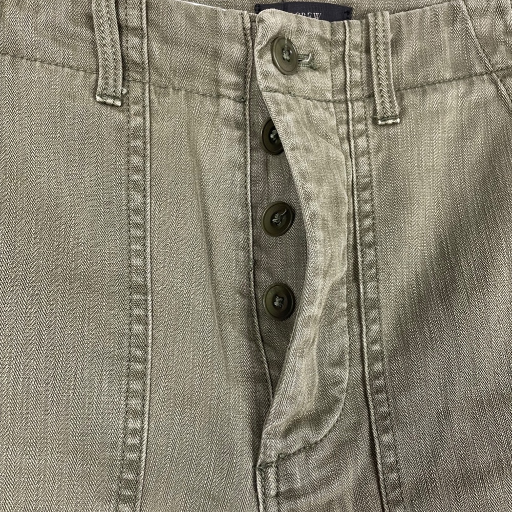 J. Crew Foundry Pant Herring Spanish Moss Size 4 - Picture 4 of 13